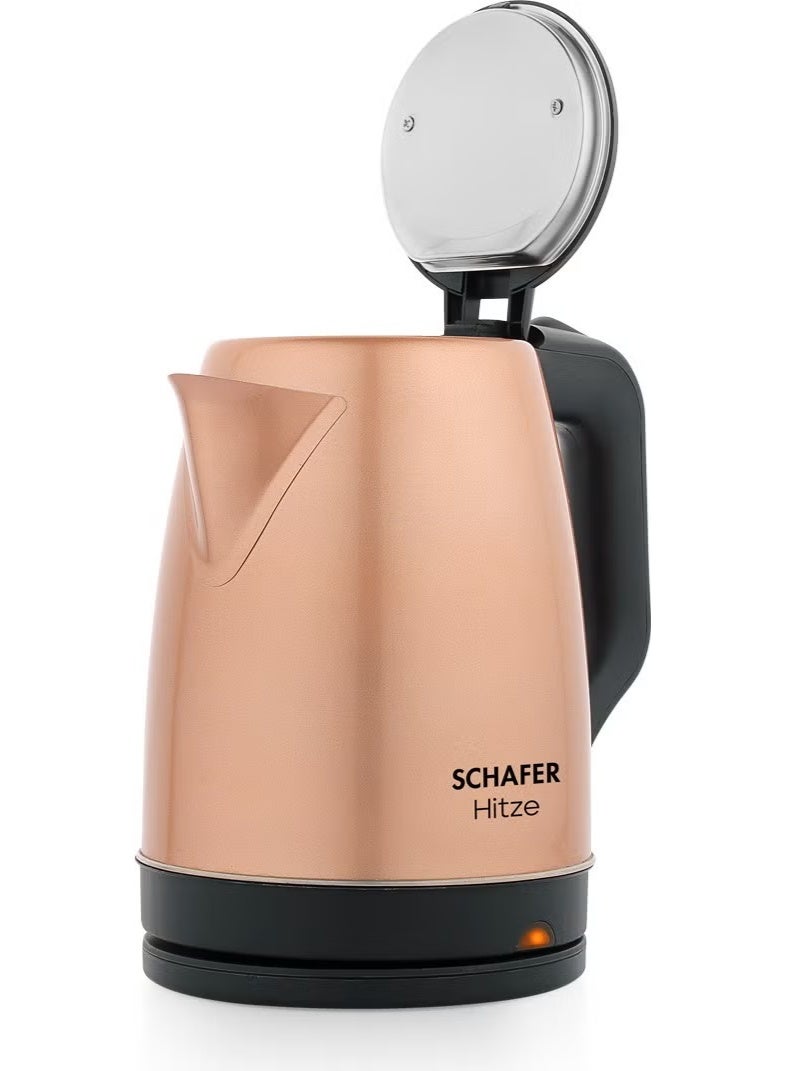 Schafer Hitze Stainless Steel Kettle-Rosegold - Image 3